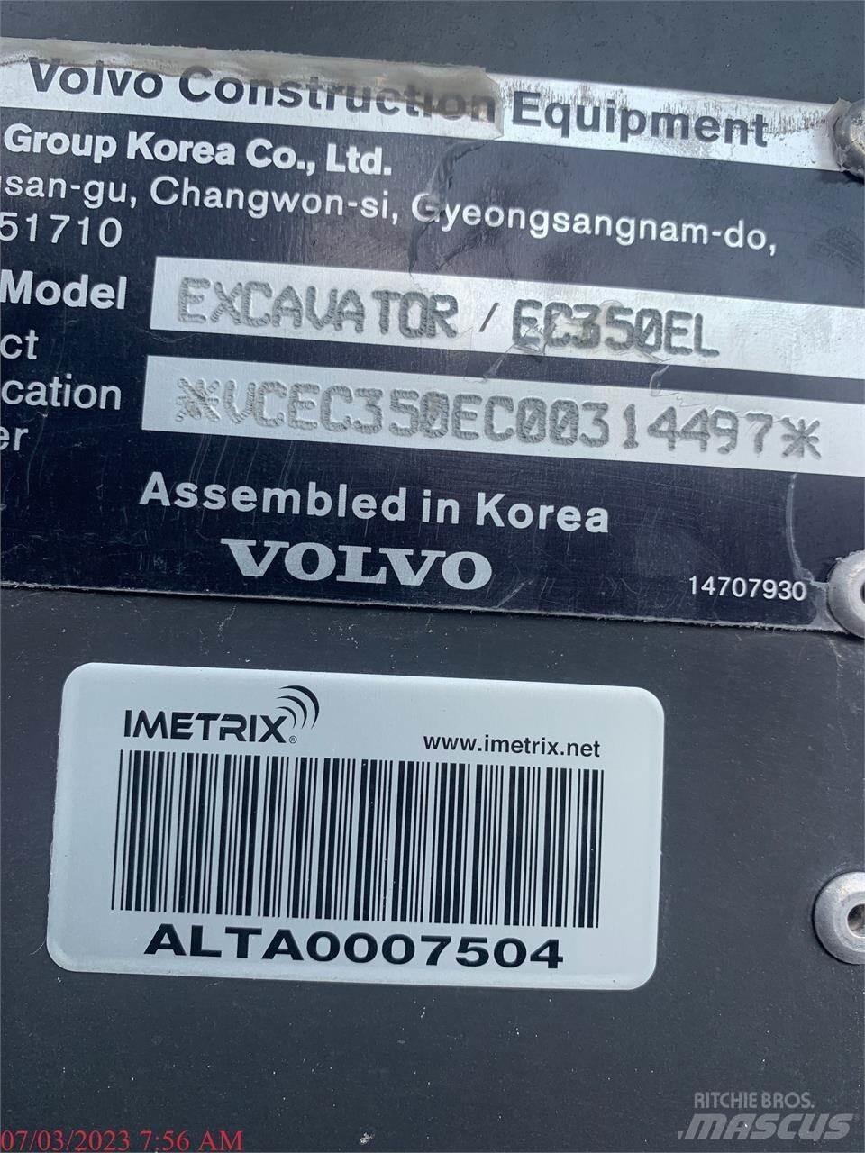 Volvo EC350EL Bageri gusjeničari