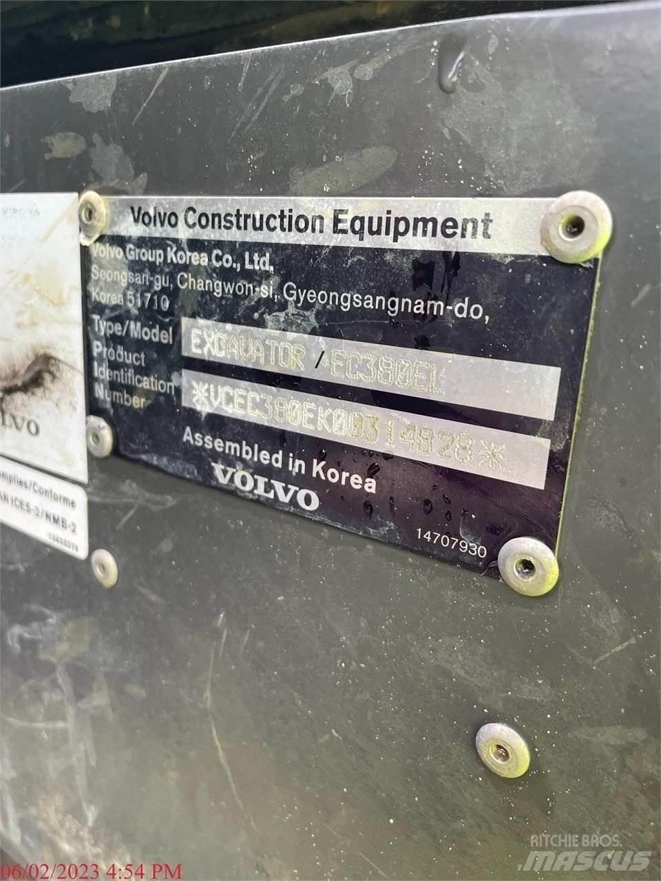 Volvo EC380EL Bageri gusjeničari