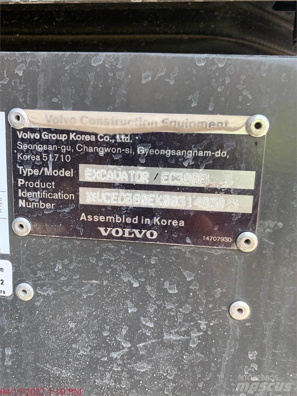 Volvo EC380EL Bageri gusjeničari