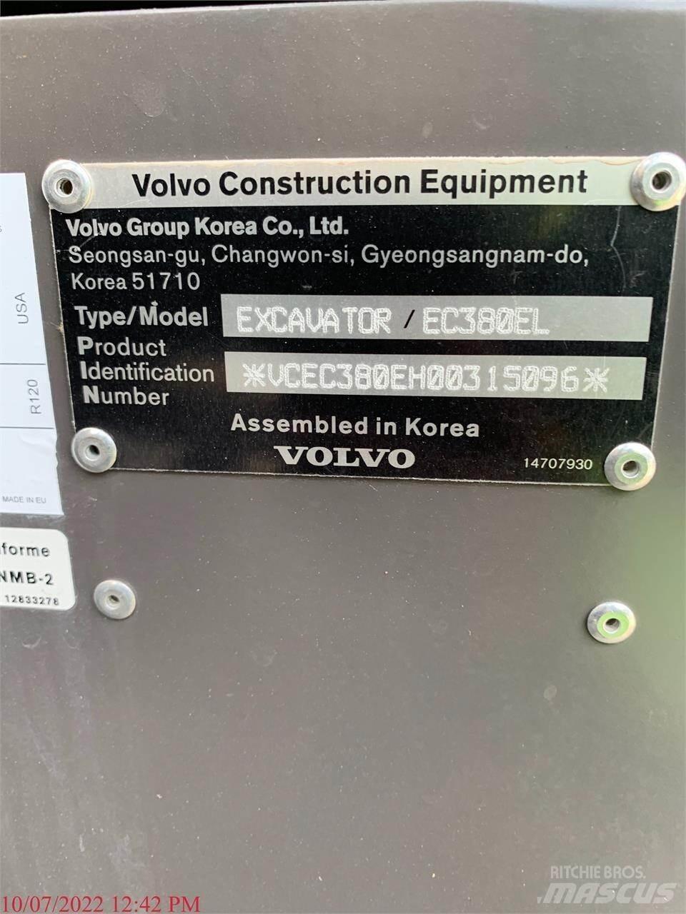 Volvo EC380EL Bageri gusjeničari