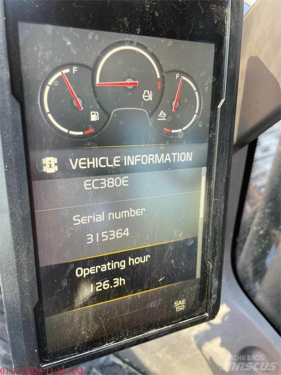 Volvo EC380EL Bageri gusjeničari