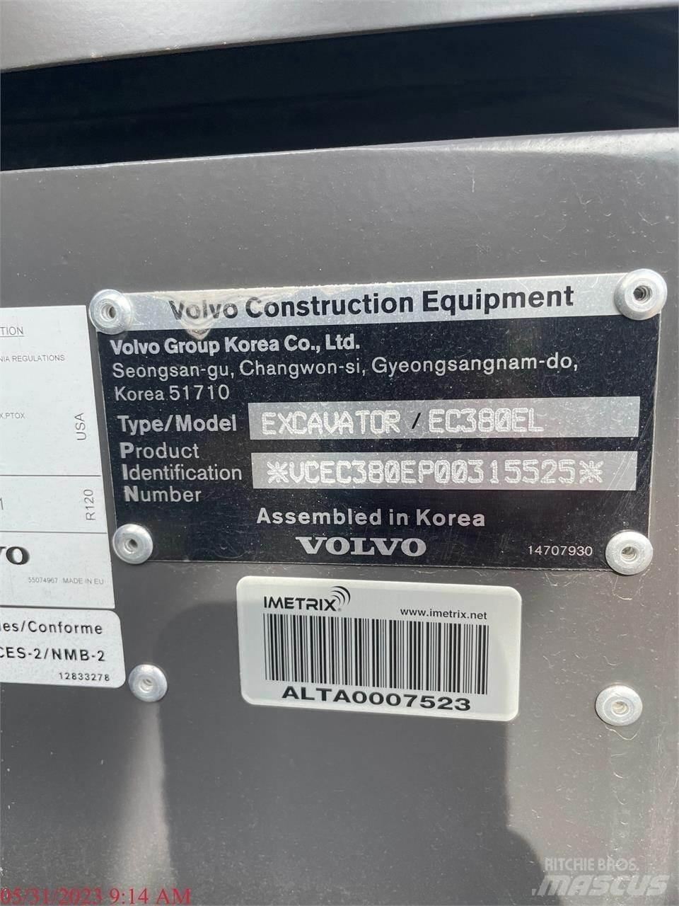 Volvo EC380EL Bageri gusjeničari