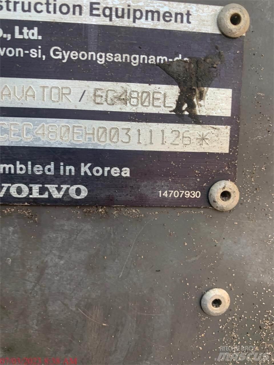 Volvo EC480EL Bageri gusjeničari