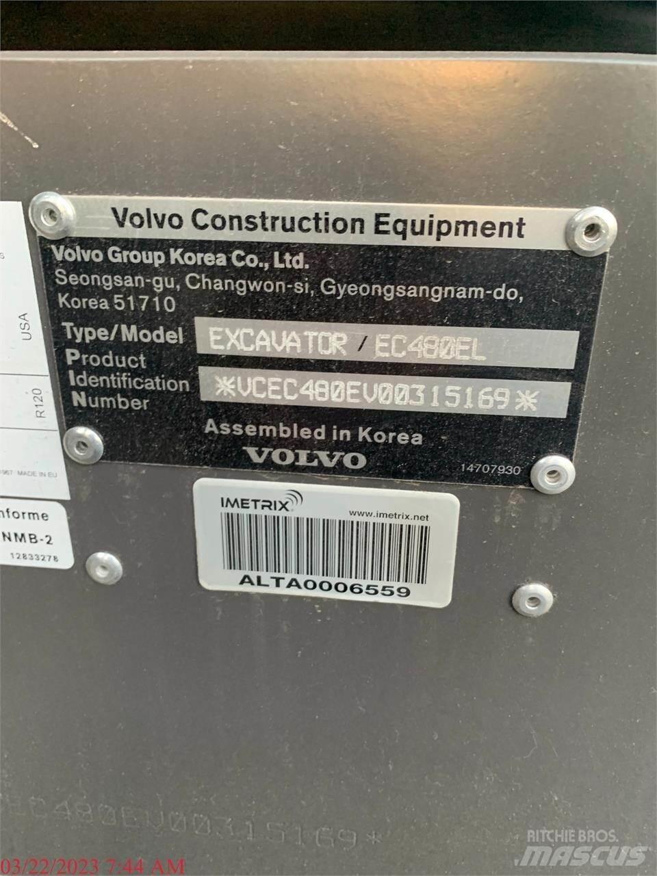 Volvo EC480EL Bageri gusjeničari