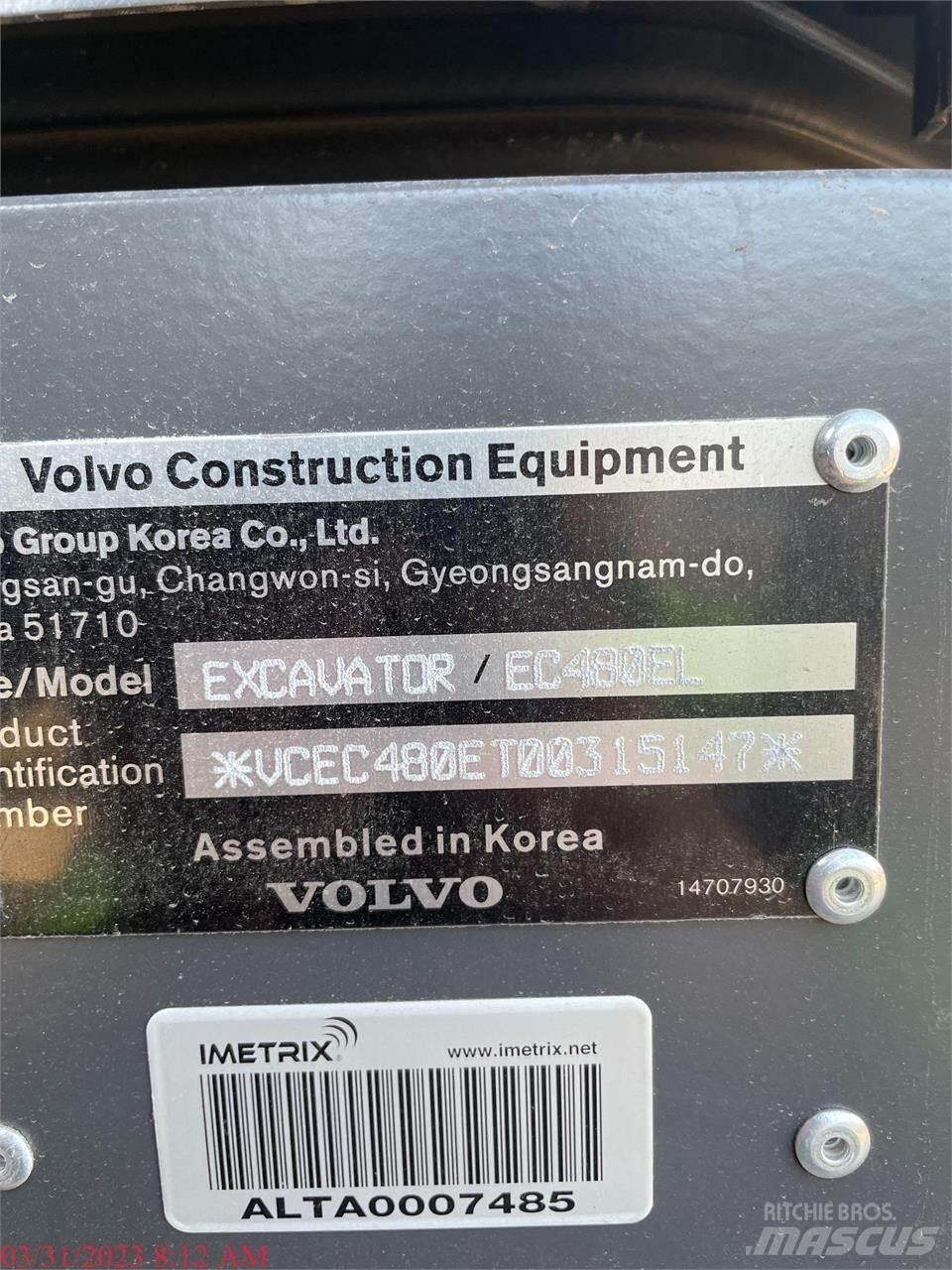 Volvo EC480EL Bageri gusjeničari