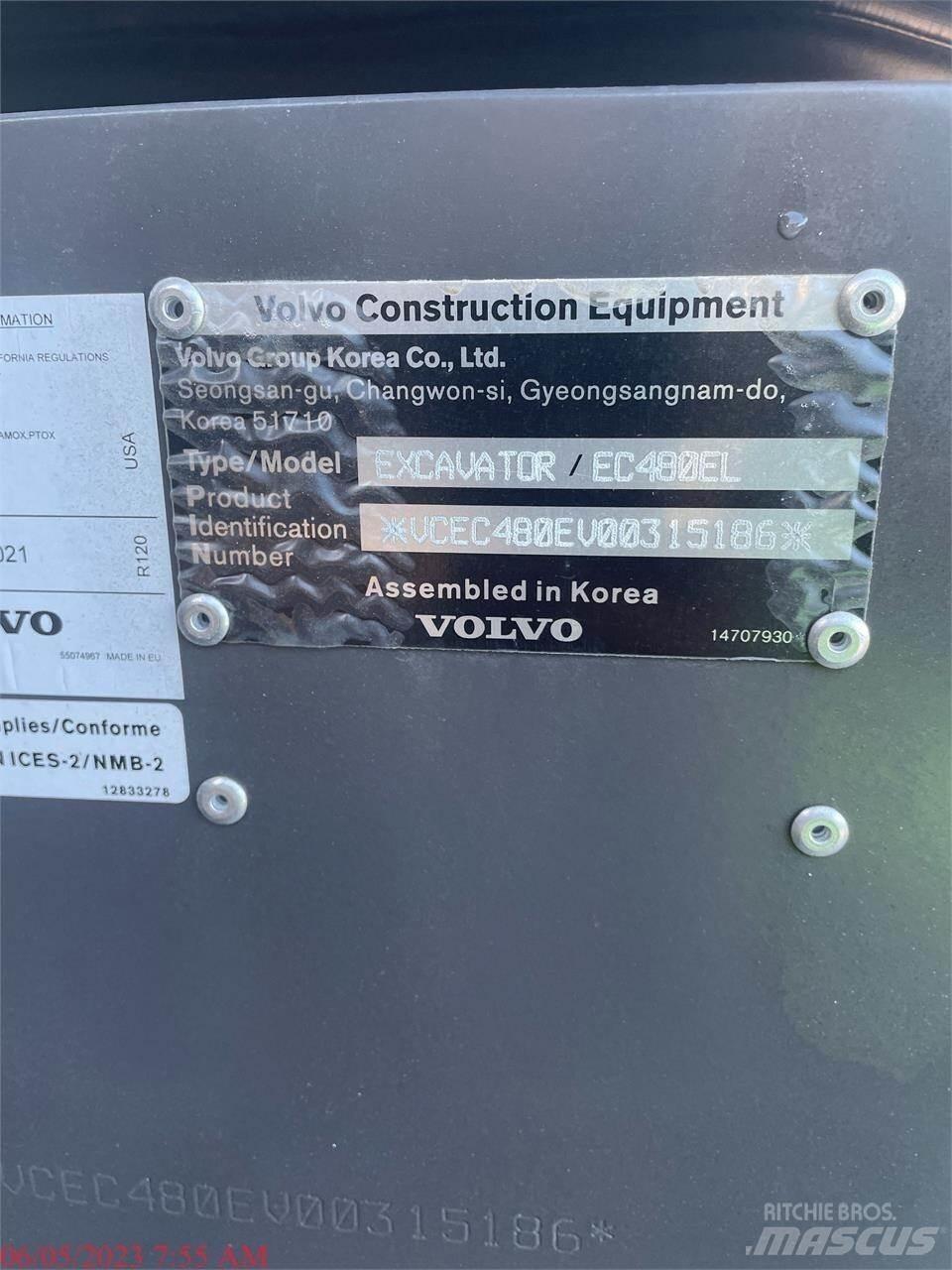 Volvo EC480EL Bageri gusjeničari
