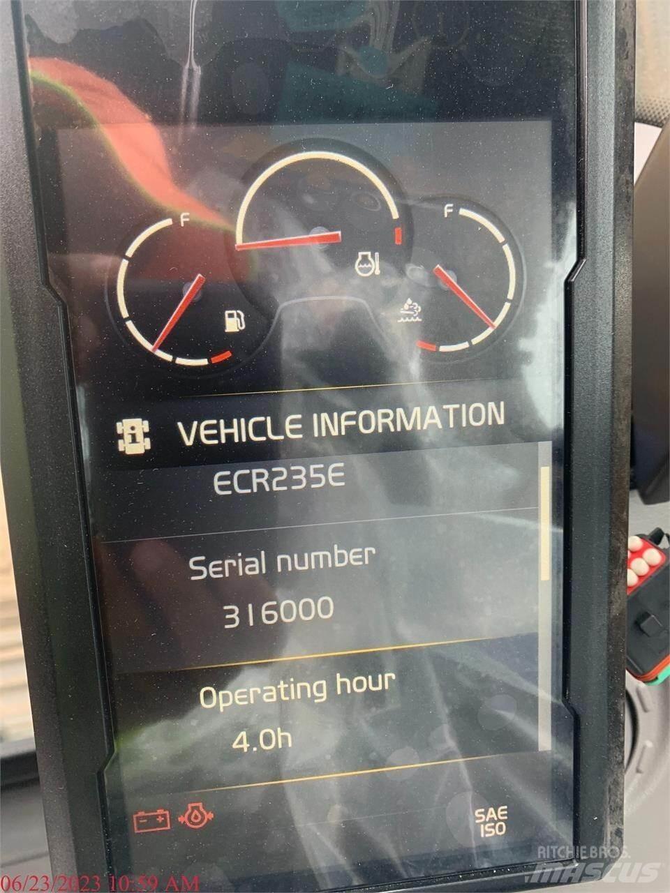 Volvo ECR235EL Bageri gusjeničari