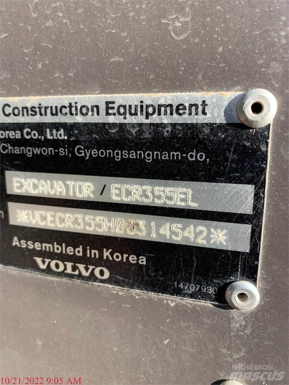 Volvo ECR355EL Bageri gusjeničari
