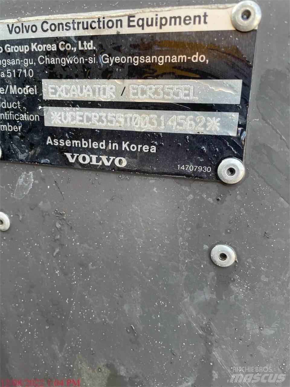 Volvo ECR355EL Bageri gusjeničari
