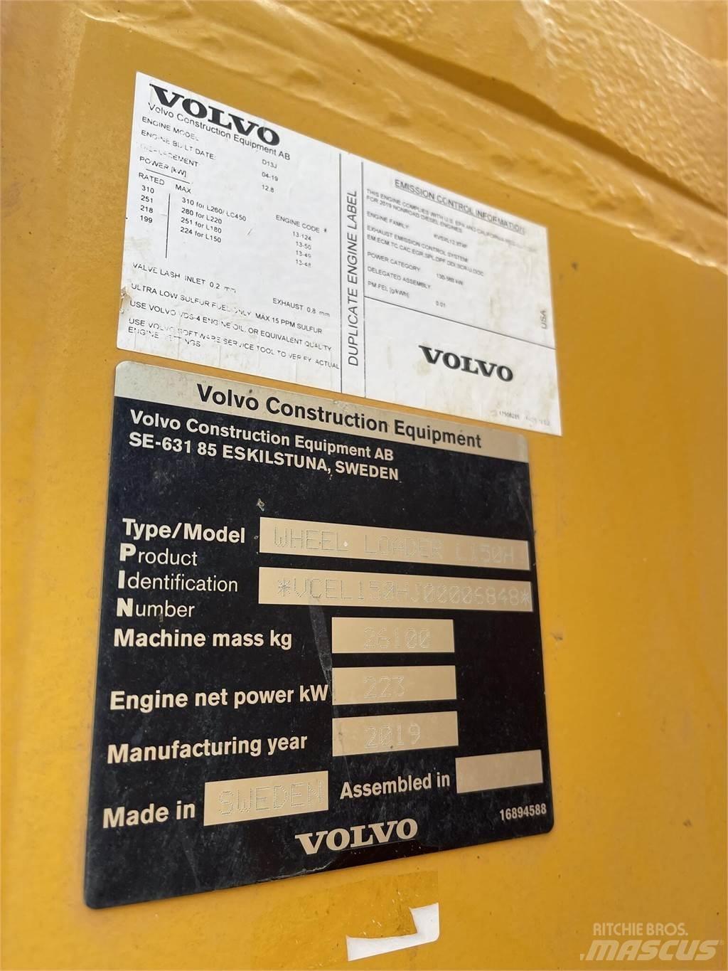 Volvo L150H Utovarivači na kotačima
