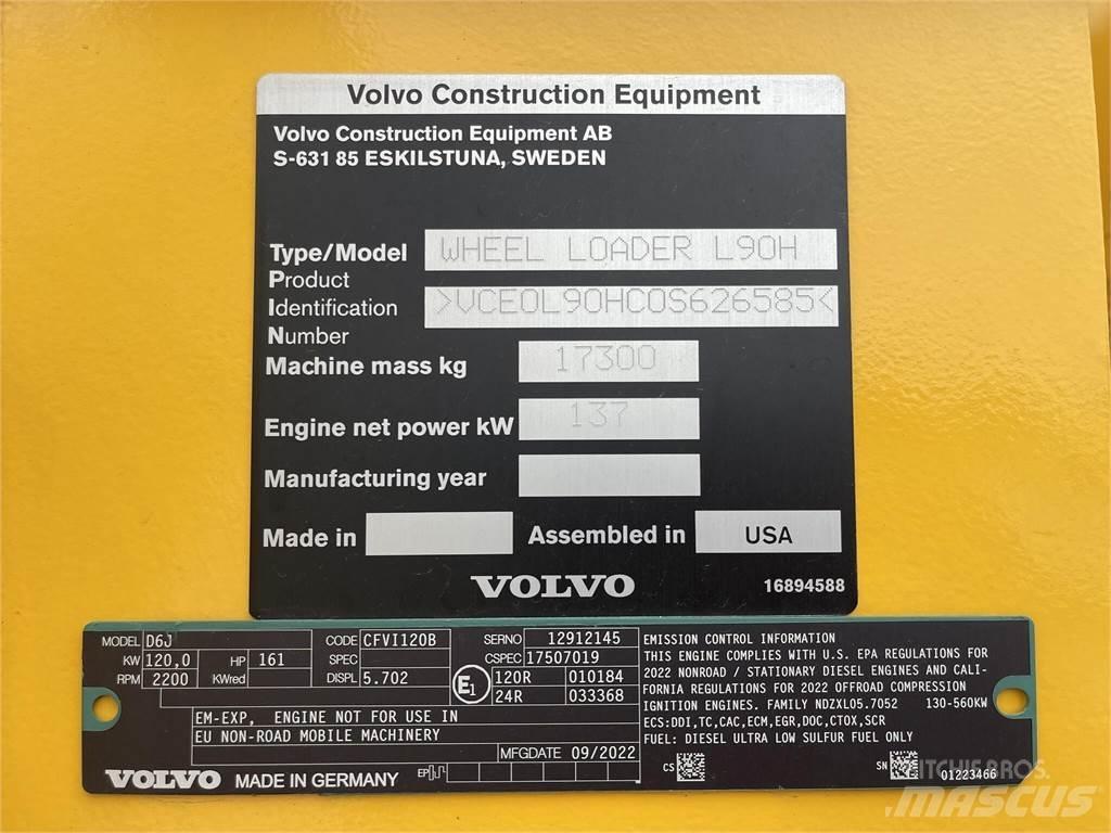 Volvo L90H Utovarivači na kotačima