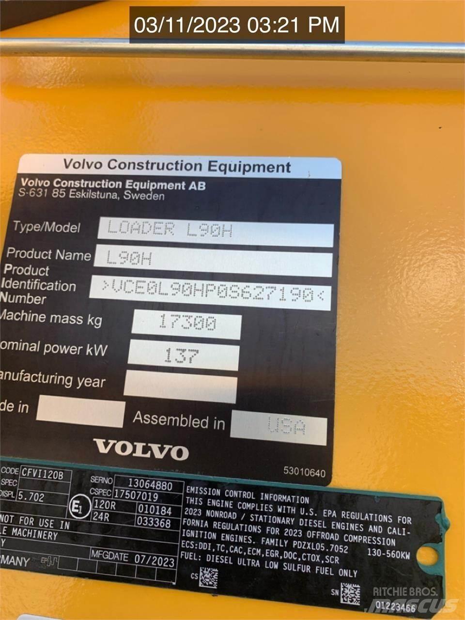 Volvo L90H Utovarivači na kotačima