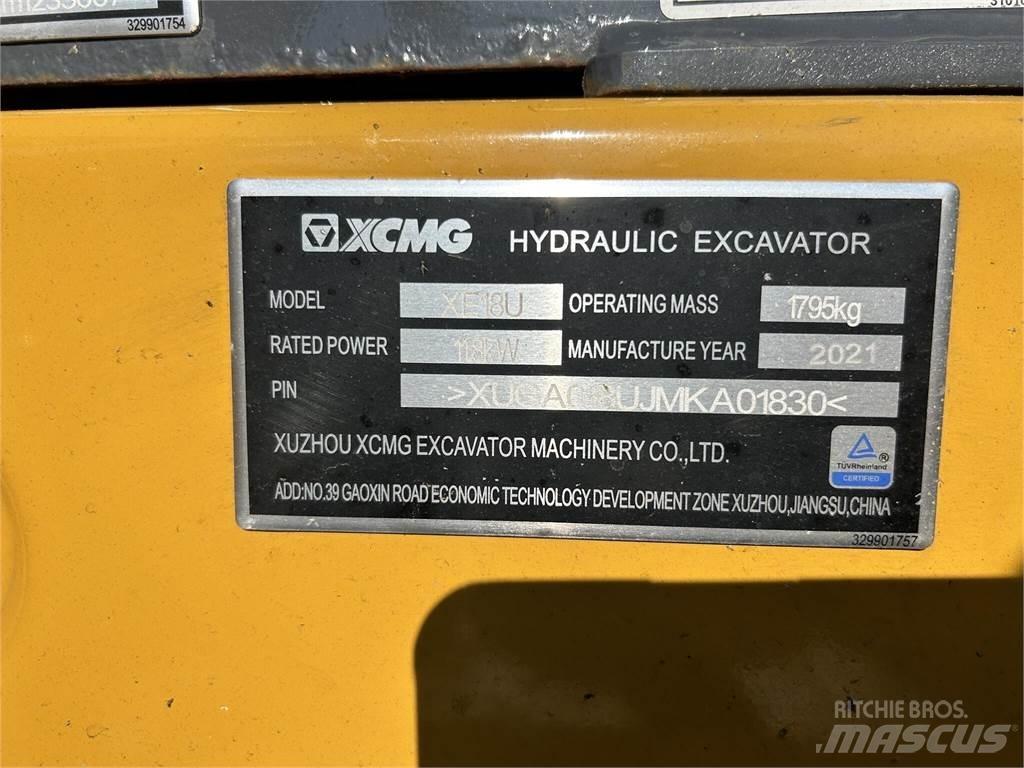 XCMG XE18U Mini bageri <7t