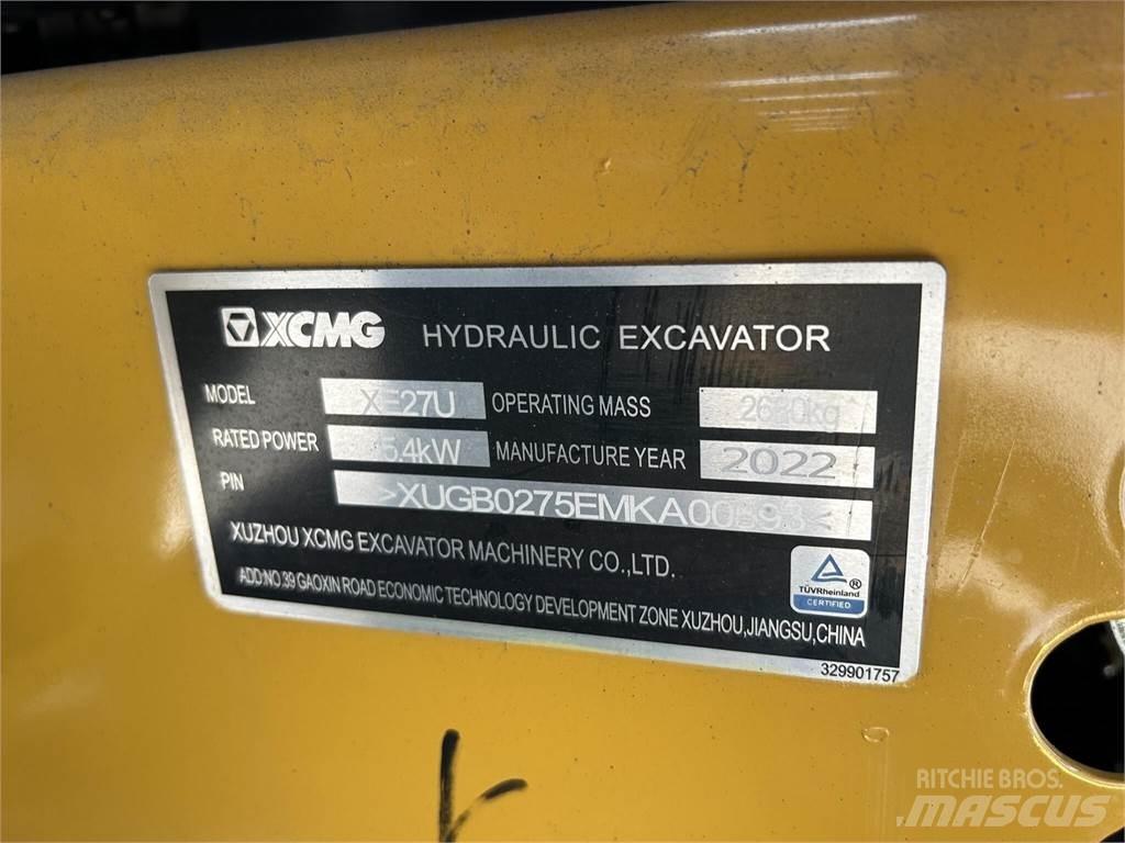 XCMG XE27U Mini bageri <7t