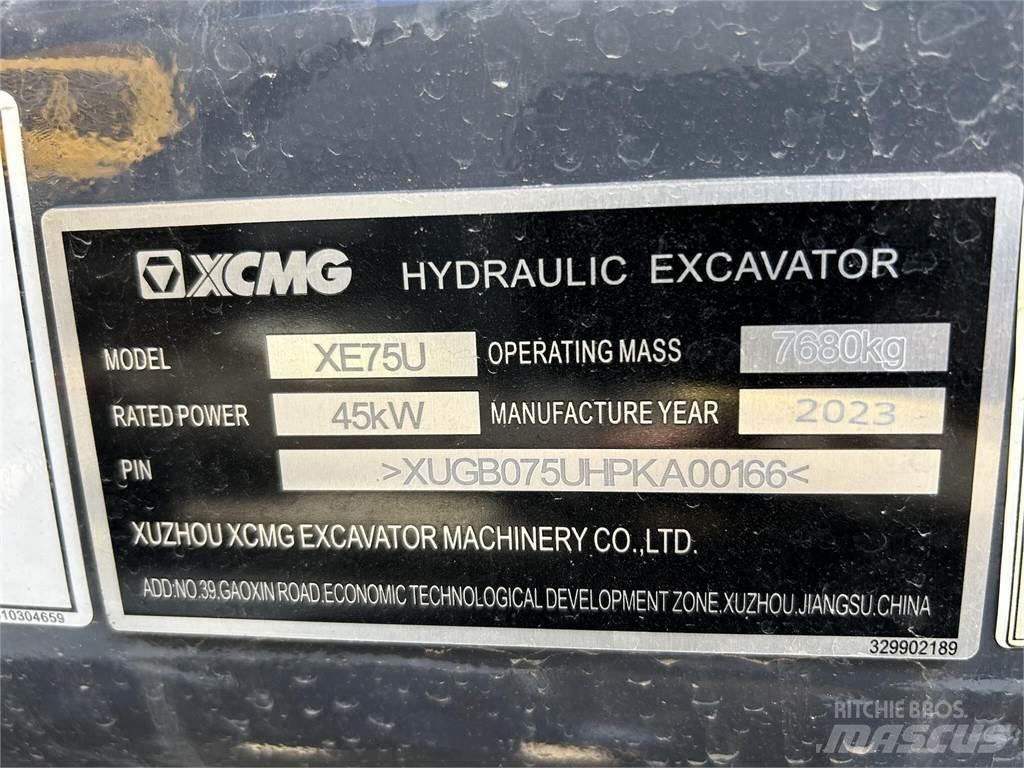 XCMG XE75U Bageri gusjeničari