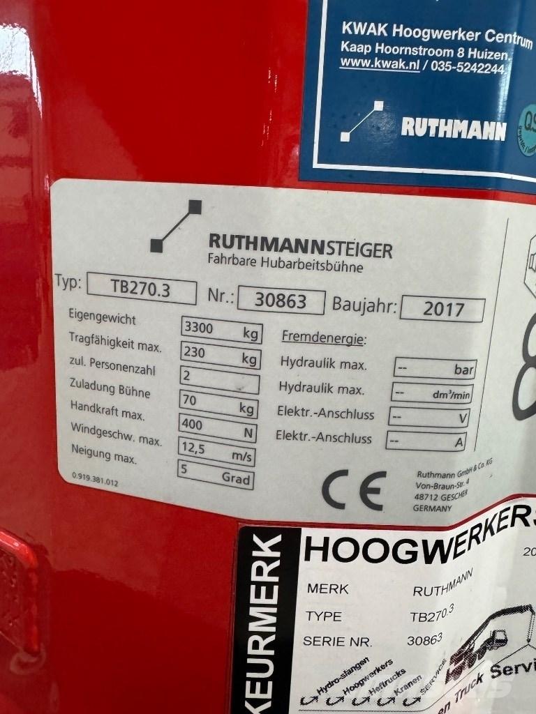 Ruthmann TB 270 Auto košare