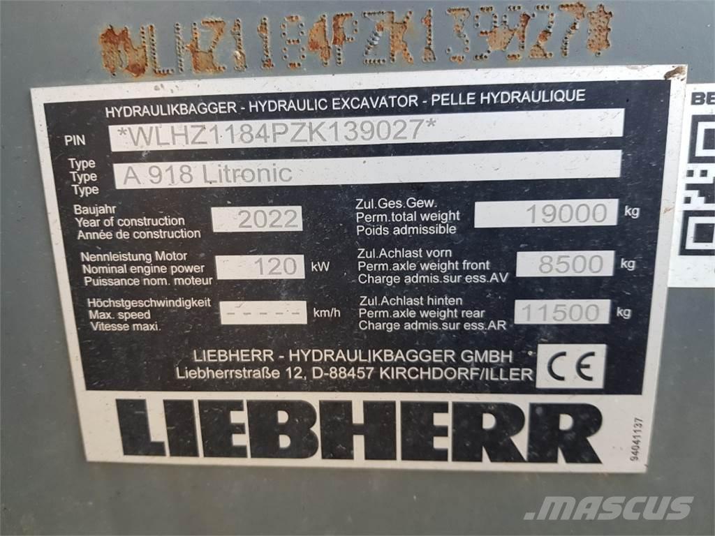 Liebherr A918 Bageri na kotačima