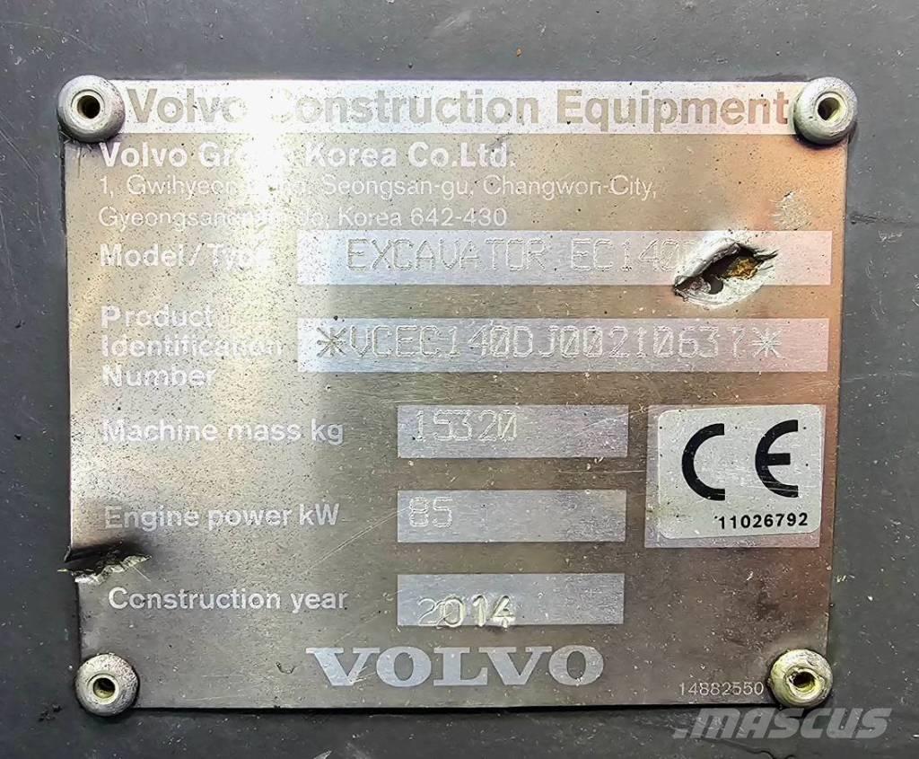 Volvo EC 140 DL Bageri gusjeničari
