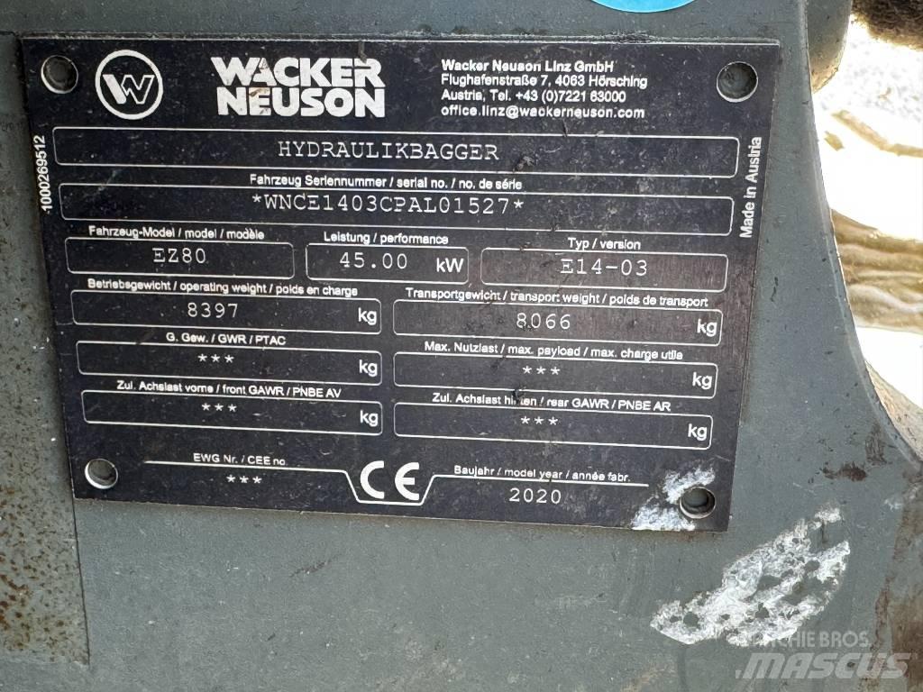 Wacker Neuson EZ80 Bageri gusjeničari