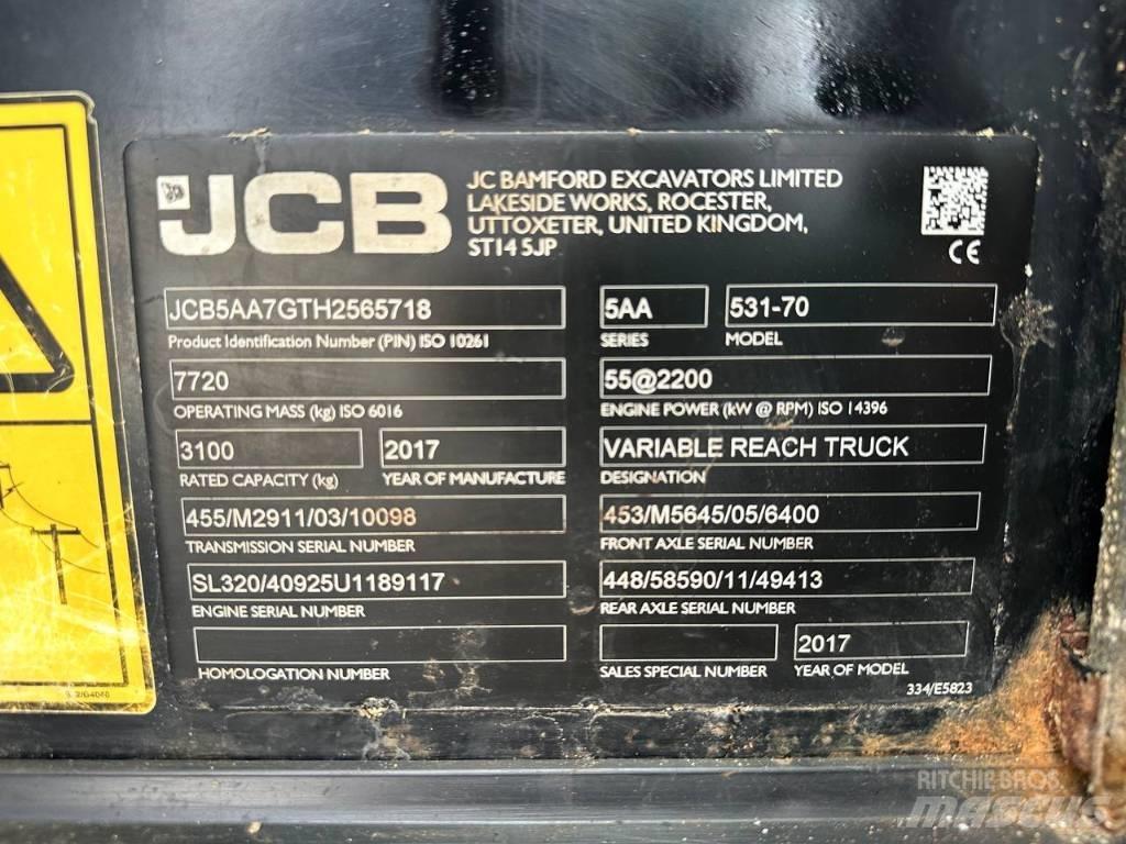 JCB 531-70 Teleskopski viličari