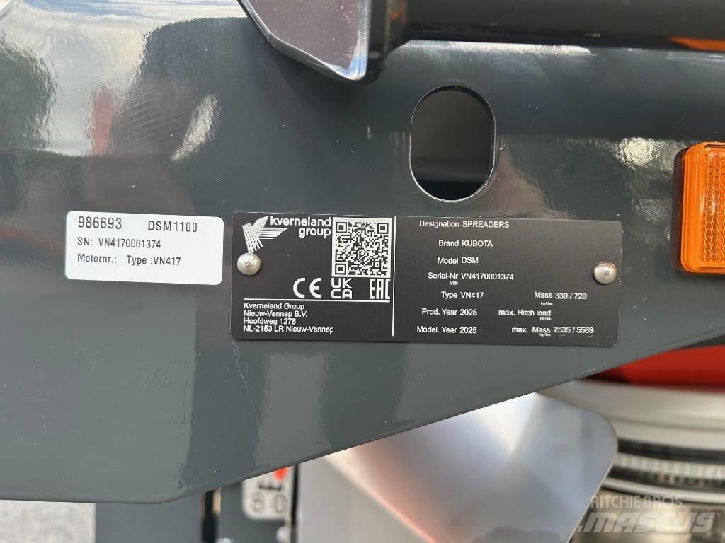 Kubota DSM 1100 Rasipači mineralnog  gnojiva