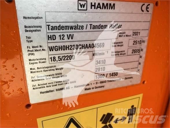 Hamm HD12VV Valjci sa jednim bubnjem