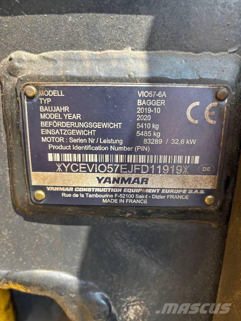 Yanmar Vio 57 Mini bageri <7t