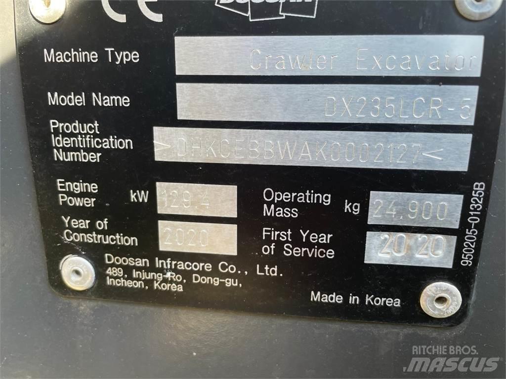 Doosan DX235 LRC Bageri gusjeničari