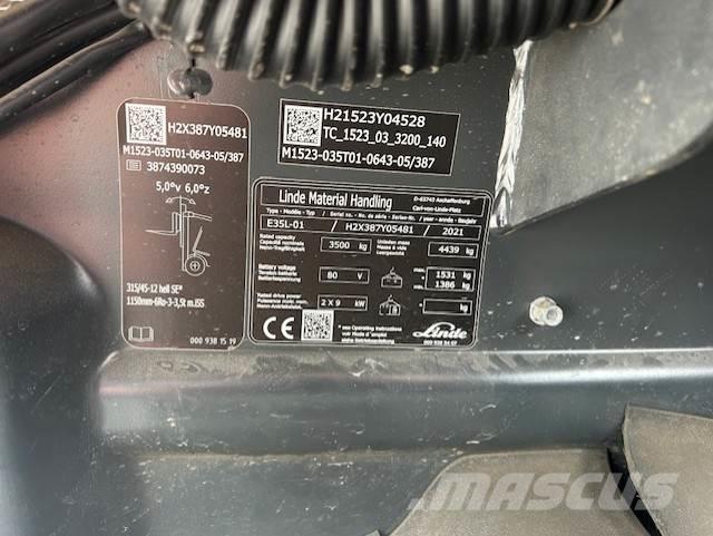 Linde E35L Električni viličari