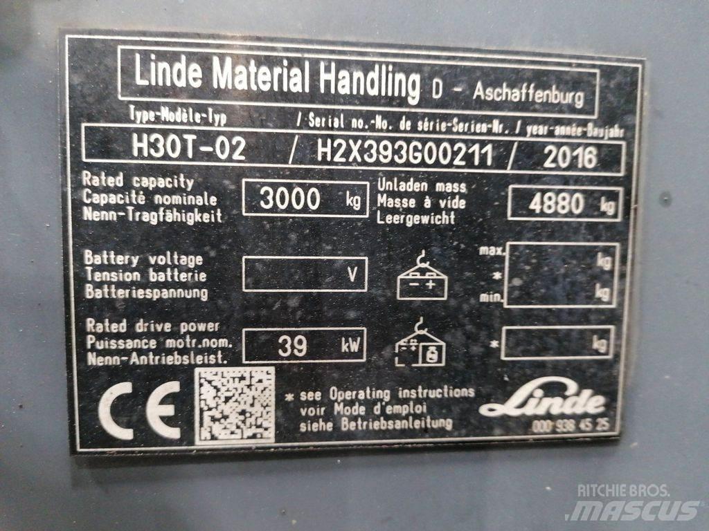 Linde H30T-02 Plinski viličari