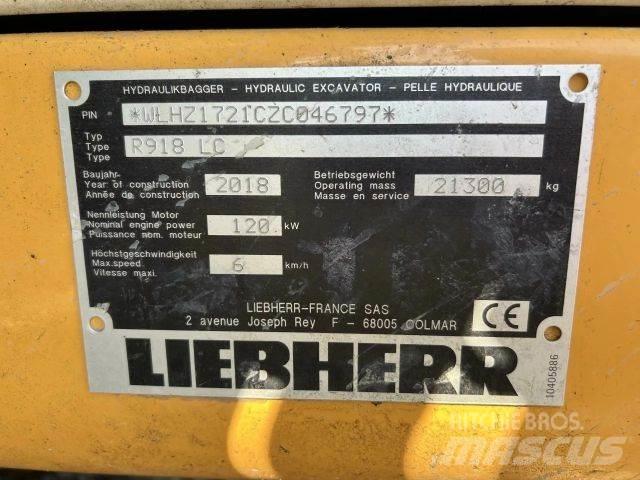 Liebherr R918 LC Bageri gusjeničari