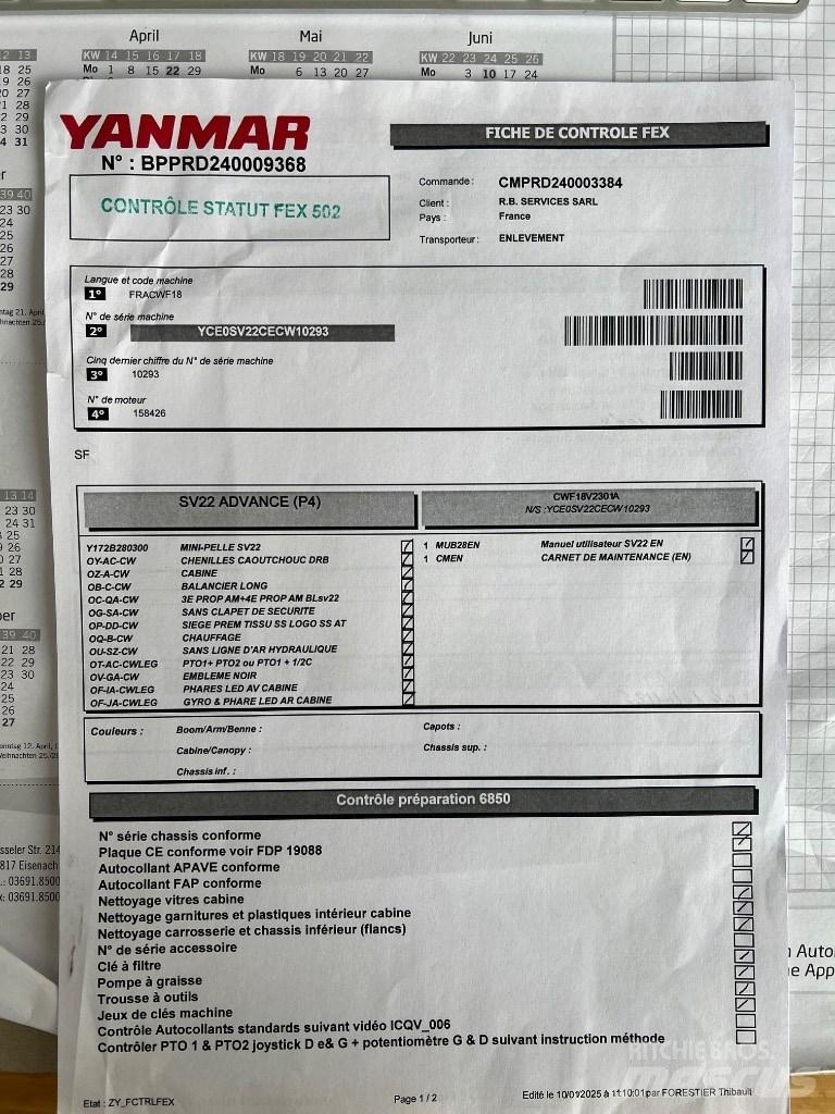Yanmar SV 22 Mini bageri <7t