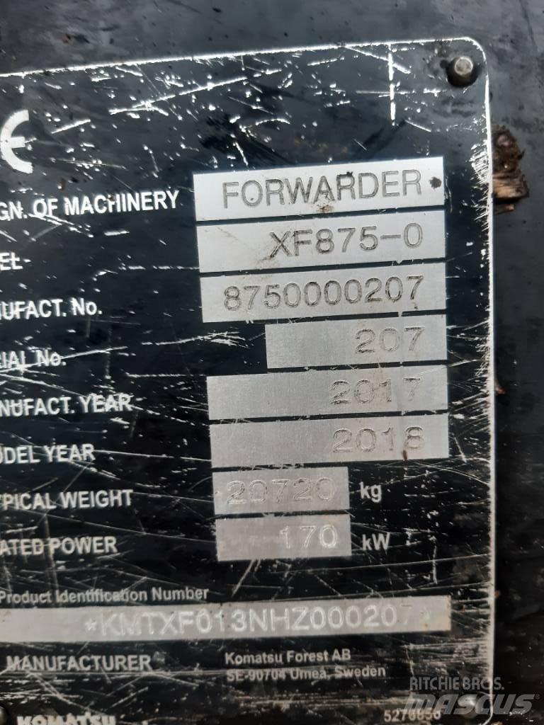 Komatsu 875 Forvarderi