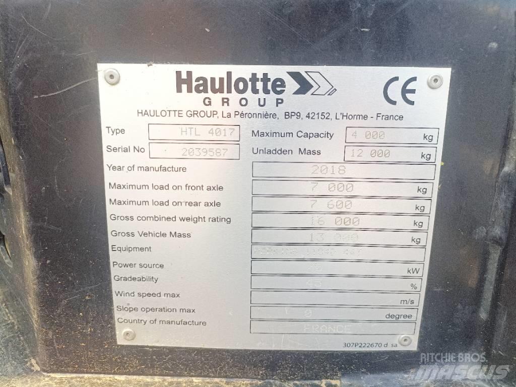 Haulotte HTL4017 Teleskopski viličari