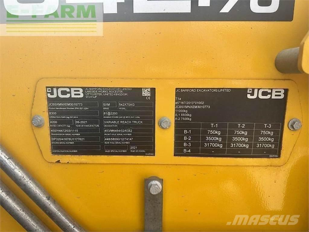 JCB 542-70 Poljoprivredni teleskopski utovarivači