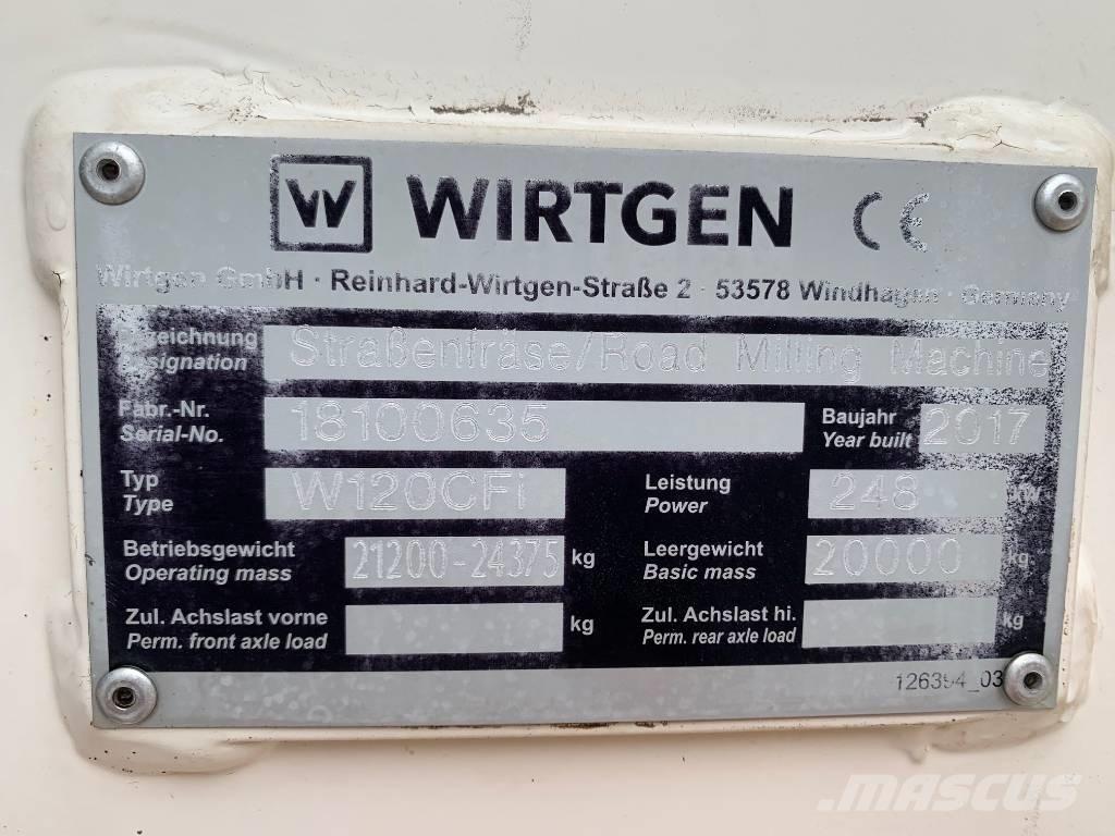 Wirtgen W 120 CFi Asfaltne hladne glodalice