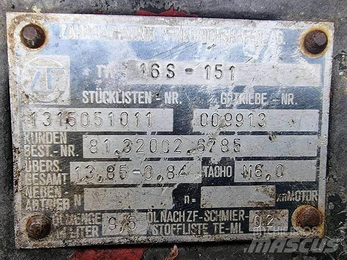 ZF 16 S 151 Transport – ostalo