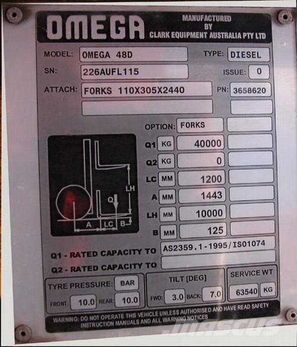 Omega Omega	48D FLT Kontejnerski viličari