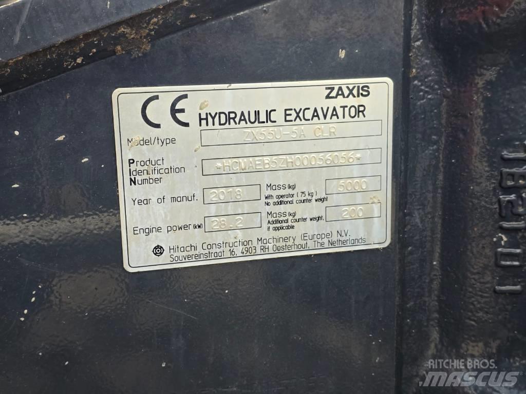 Hitachi ZX55U-5A CLR Mini bageri <7t