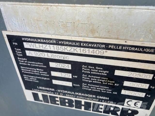 Liebherr A920 Bageri na kotačima