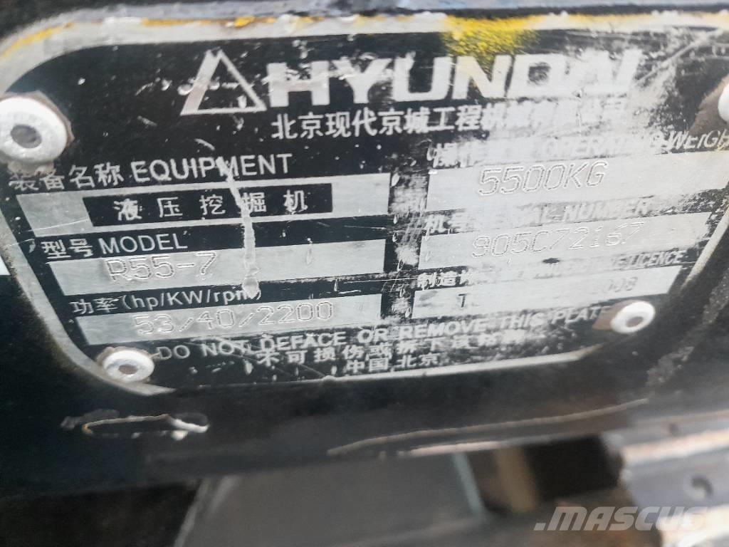 Hyundai R55-7 Bageri gusjeničari