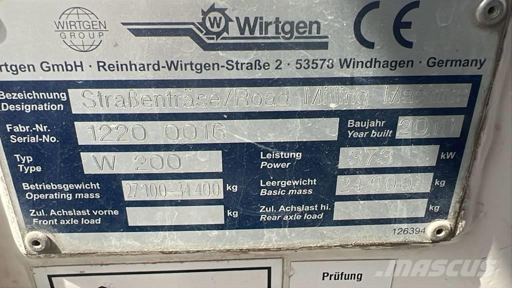 Wirtgen W 200 Rezači asfalta