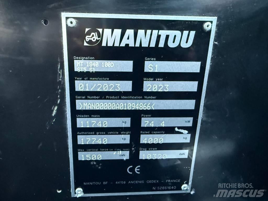 Manitou MT 1840 Teleskopski viličari
