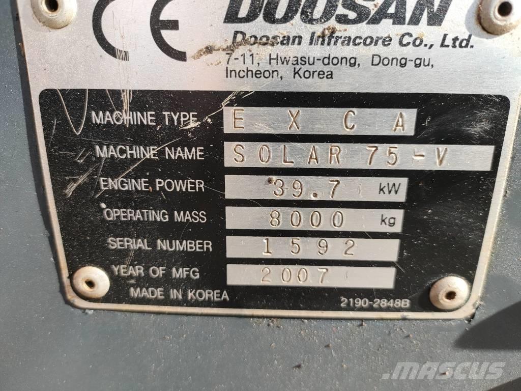 Daewoo Solar 75 Midi bageri 7t – 12t