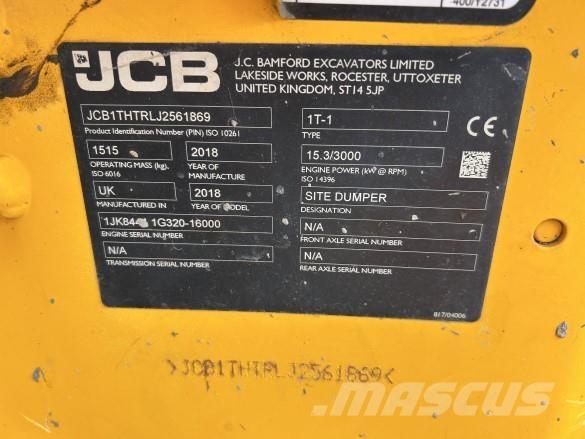 JCB DUMPER 1T-1 Demperi za gradilišta