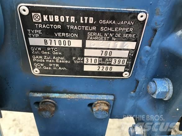 Kubota B7100D Utovarni rovokopači