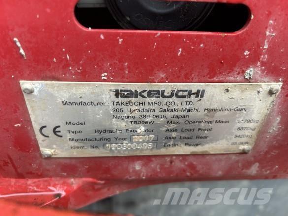 Takeuchi TB295W Bageri gusjeničari