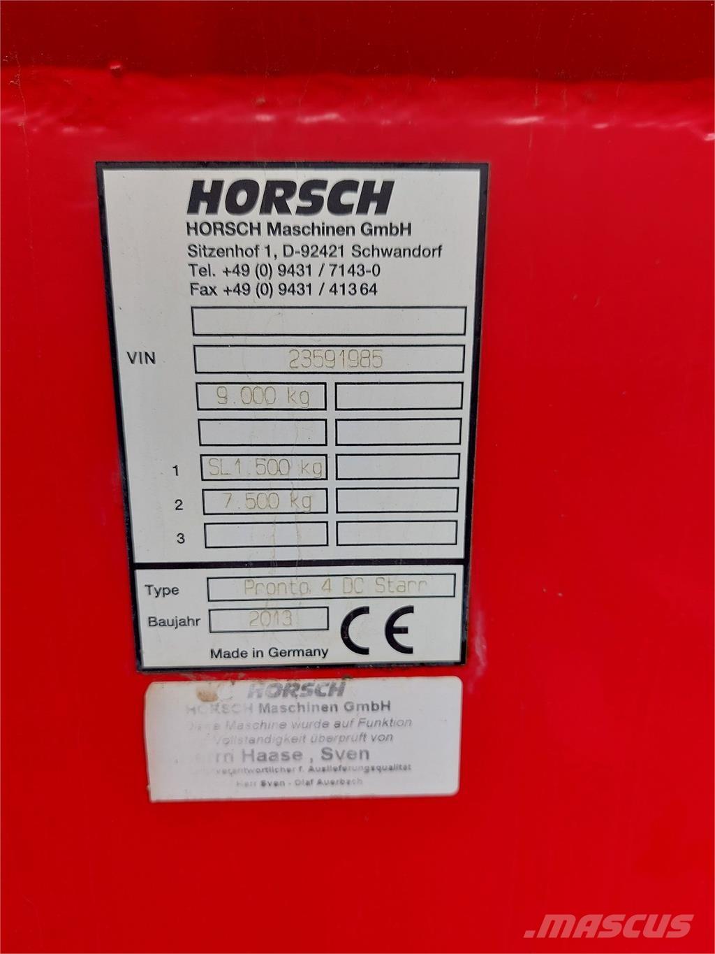 Horsch Pronto 4DC Drugi strojevi i priključci za obradu zemlje