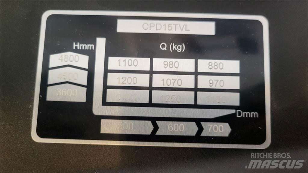  CPD15TVL T4800 Električni viličari