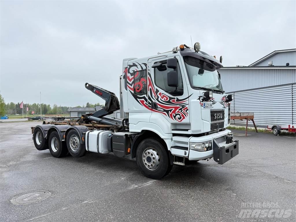 Sisu R500 E13M 8x4 Rol kiper kamioni s kukama za dizanje